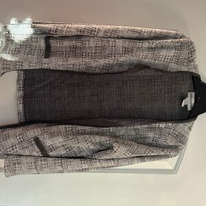 Cathy Daniels Black and White Zipper light Blazer